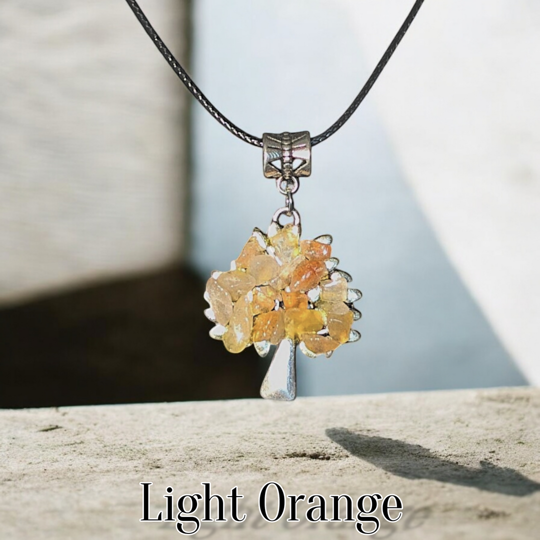 Tree of Life Necklace Stone Design Variety Colors Styles