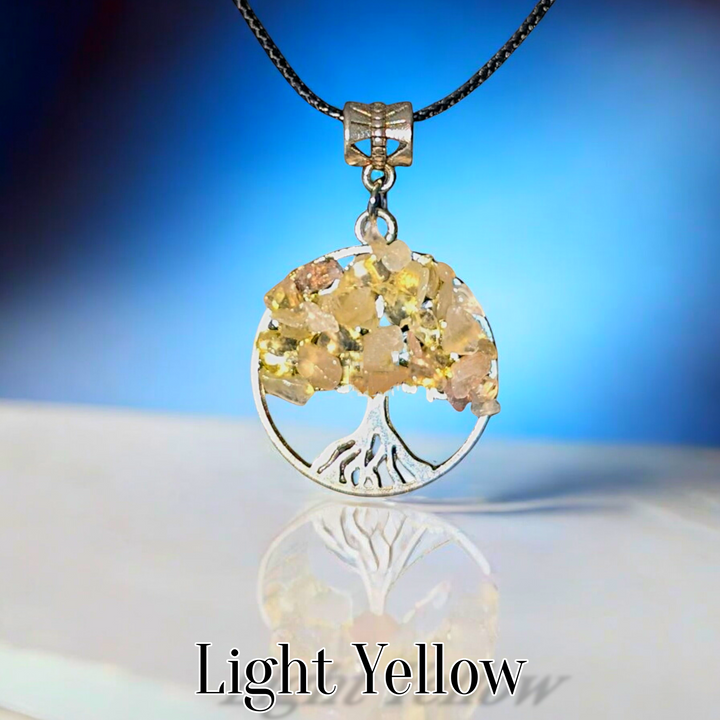 Tree of Life Necklace Stone Design Variety Colors Styles