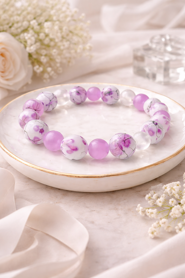 Jasmine Floral Beaded Bracelet – Elegant Feminine Jewelry | Honeymoon by Hilda