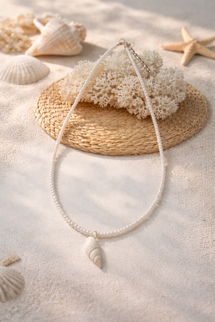 Beach Shell Pendant Necklace – Effortless Coastal Elegance