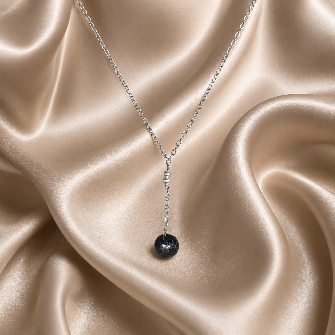 Blue Moon Drop Necklace