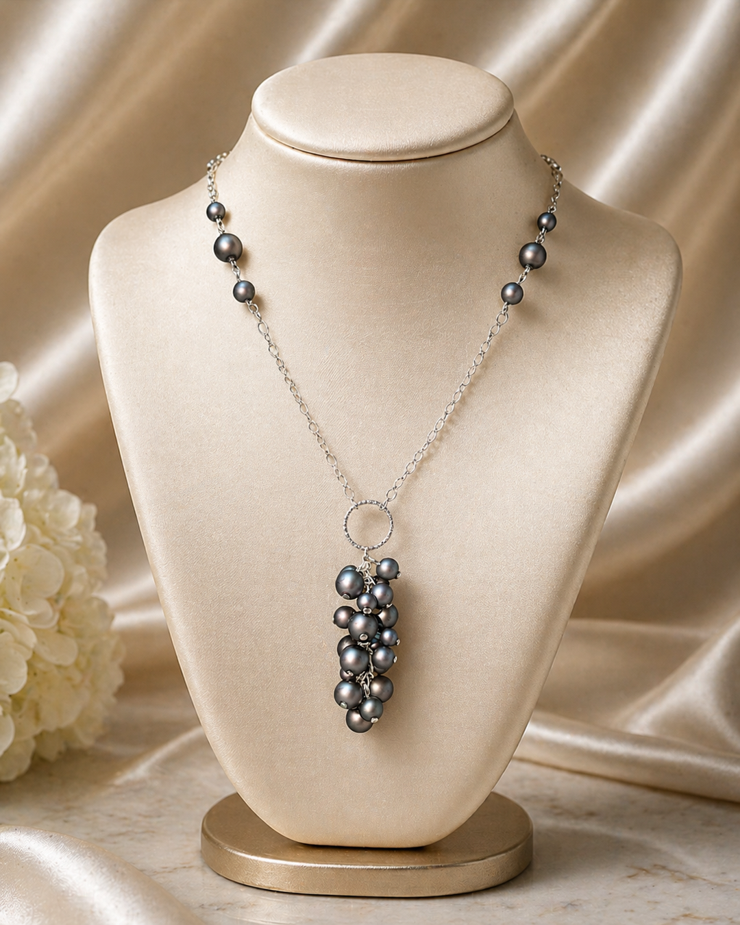 Midnight Black Vine Necklace