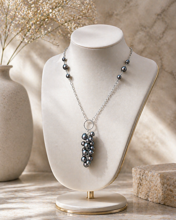 Midnight Black Vine Necklace
