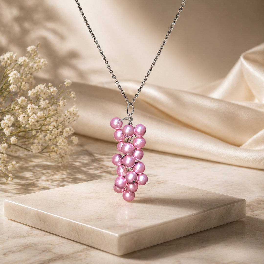 Lavender Grape Vine Necklace
