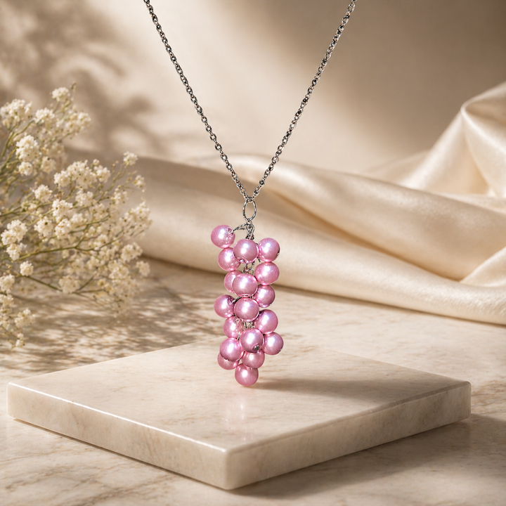 Lavender Grape Vine Necklace