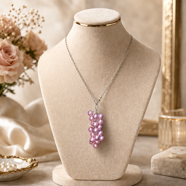 Lavender Grape Vine Necklace