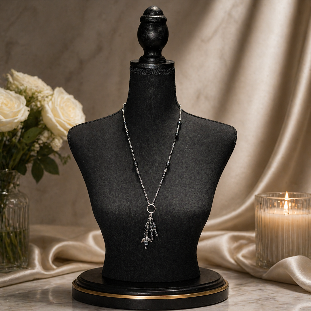 Hematite Angel Necklace