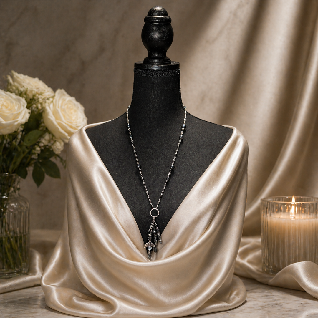 Hematite Angel Necklace