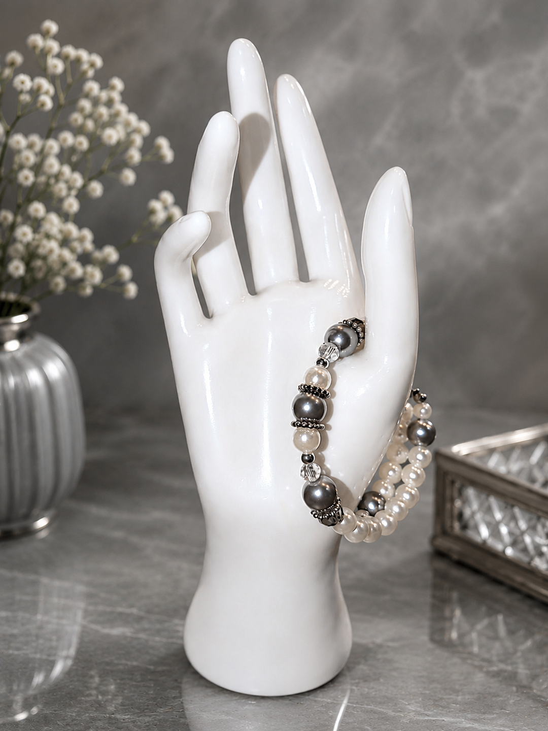 Morning Fog Pearl Bracelet