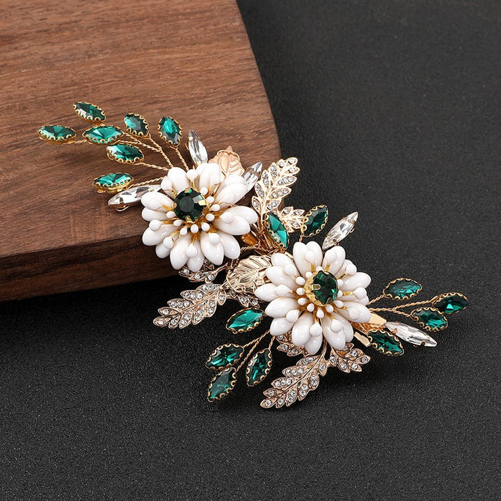 Fashion Bride Headwear Banquet Wedding Dress Accessories Rhinestone Hairpin