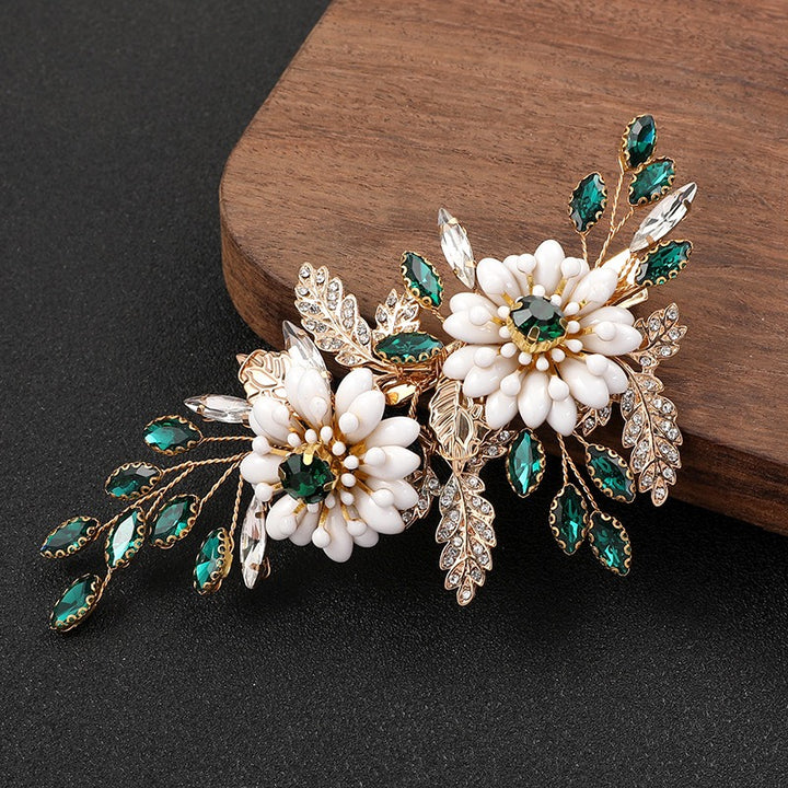 Fashion Bride Headwear Banquet Wedding Dress Accessories Rhinestone Hairpin