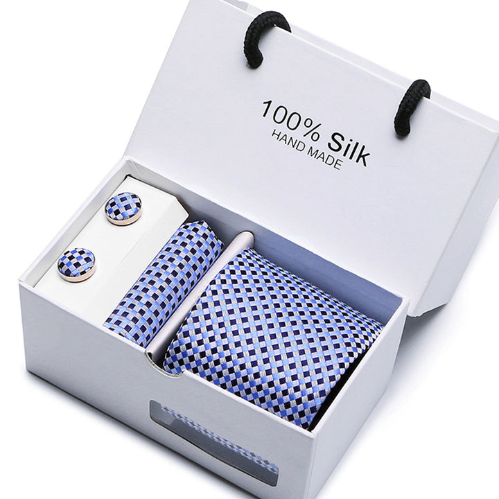 Men's Tie Spot Gift Box 5 Pcs Suit Group Tie Business Formal Wedding Tie
