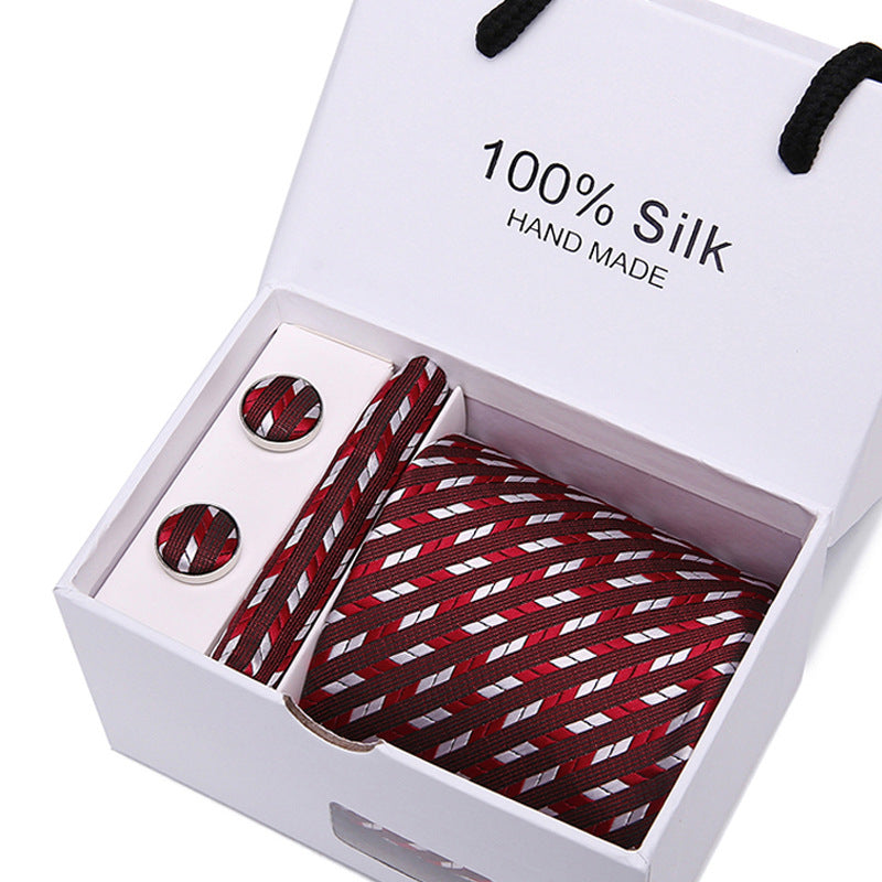 Men's Tie Spot Gift Box 5 Pcs Suit Group Tie Business Formal Wedding Tie