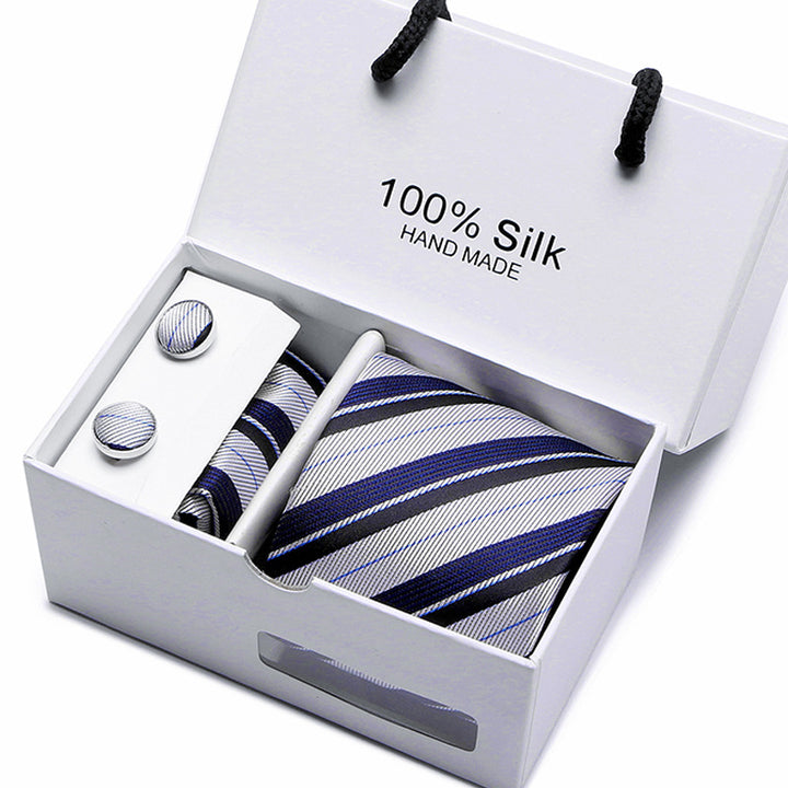 Men's Tie Spot Gift Box 5-Piece Suit Group Tie Business Formal Wedding Tie