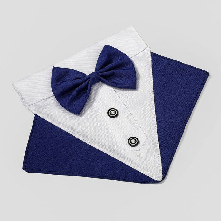 British style wedding suit dog bibs wedding triangle scarf pet scarf collar