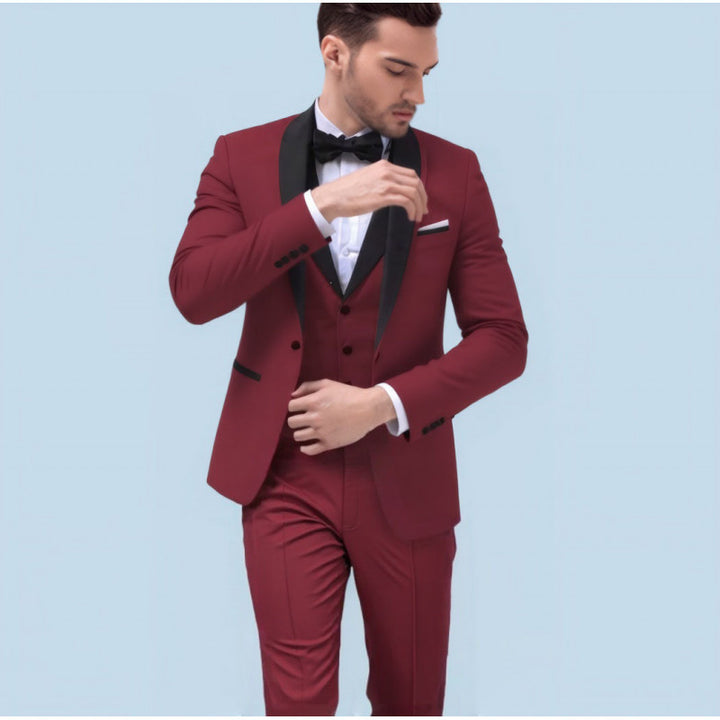 Big Size Men's Suit Set Business Formal Slim Fit  Version Casual Tuxedo Two-Piece Set Groom Wedding Dress