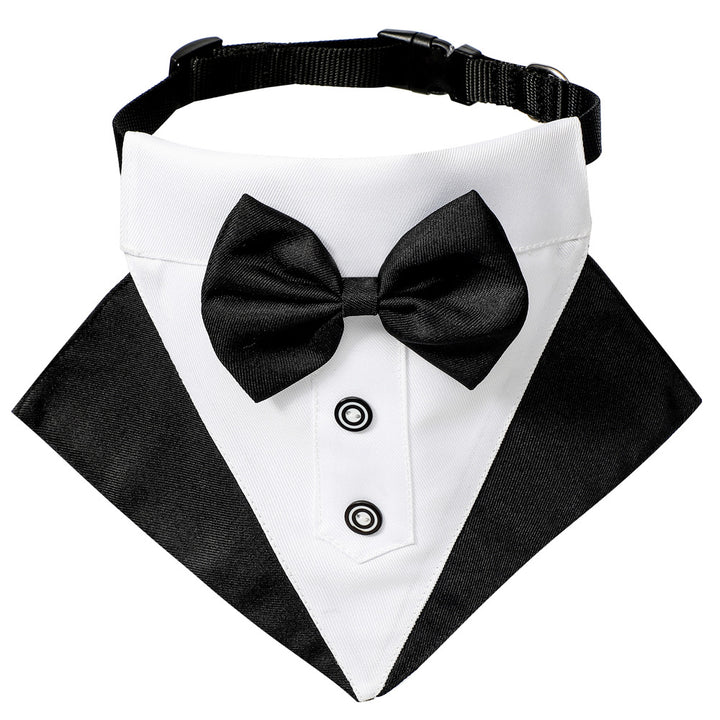 British style wedding suit dog bibs wedding triangle scarf pet scarf collar