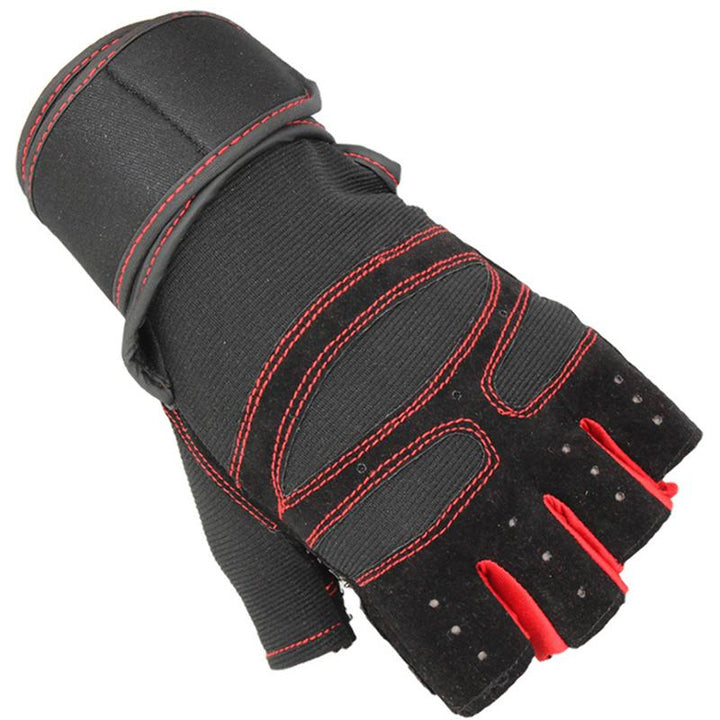 Half Finger Fitness Gloves — Comfort Grip Training Gloves Strength Workout