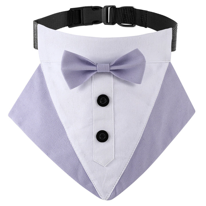 British style wedding suit dog bibs wedding triangle scarf pet scarf collar