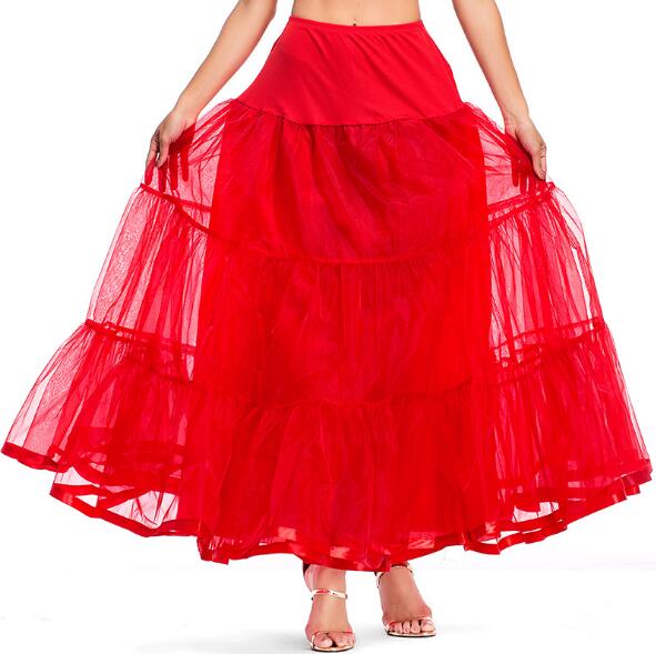 Vintage Dress Petticoat for Wedding Retro Crinoline Women Wedding Accessories Long Petticoats Underskirt
