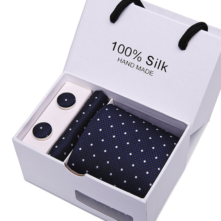 Men's Tie Spot Gift Box 5 Pcs Suit Group Tie Business Formal Wedding Tie
