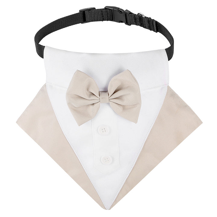 British style wedding suit dog bibs wedding triangle scarf pet scarf collar