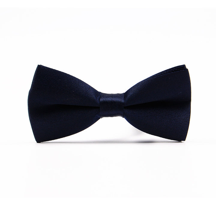 Men's Gentleman Business Casual Bow Tie Solid Color Red Wedding Groom Groomsmen Bow Tie