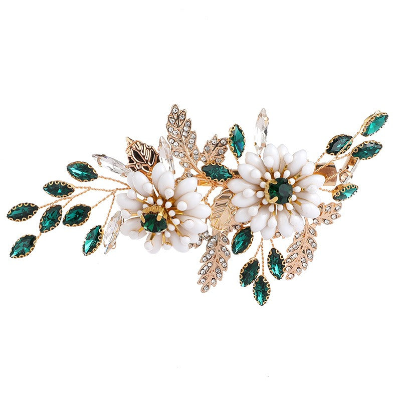 Fashion Bride Headwear Banquet Wedding Dress Accessories Rhinestone Hairpin