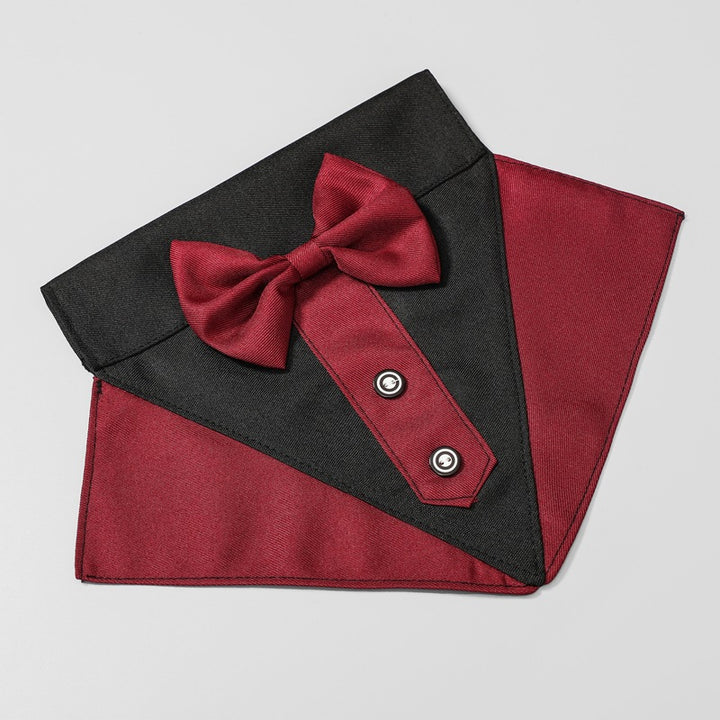 British style wedding suit dog bibs wedding triangle scarf pet scarf collar