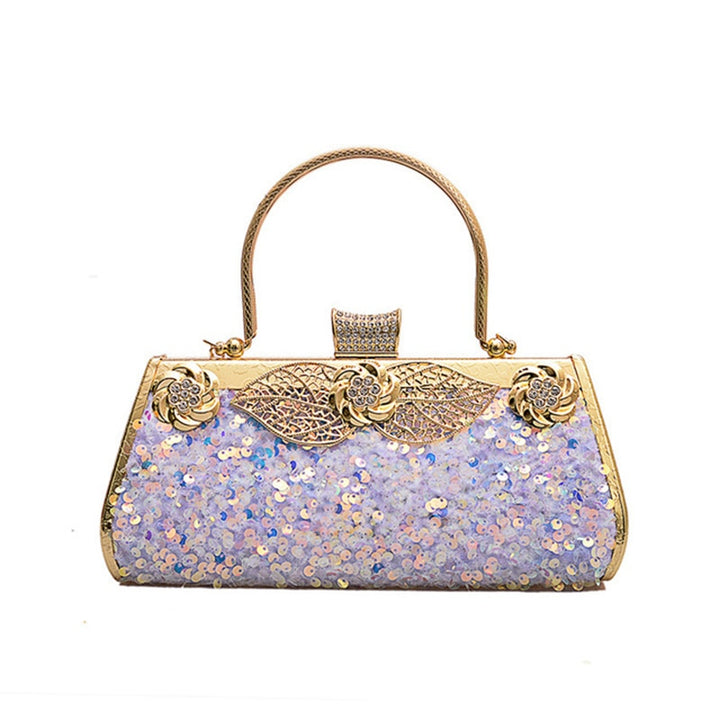 Women Fashion Clutch Purse Sequin Elegant Black Evening Bags Ladies Rhinestone Wedding Party Clutch Handbag Chain Shoulder Bags