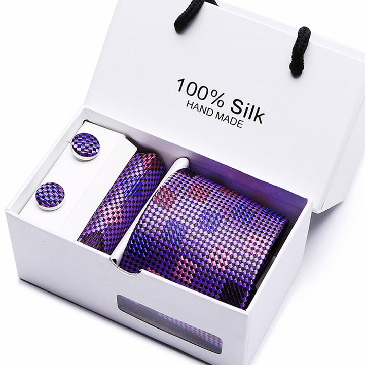Men's Tie Spot Gift Box 5 Pcs Suit Group Tie Business Formal Wedding Tie