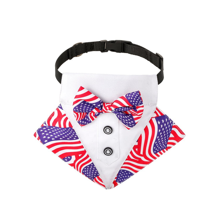 British style wedding suit dog bibs wedding triangle scarf pet scarf collar