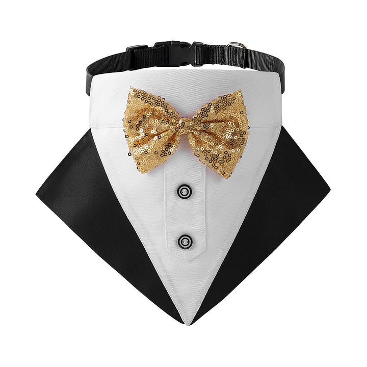 British style wedding suit dog bibs wedding triangle scarf pet scarf collar