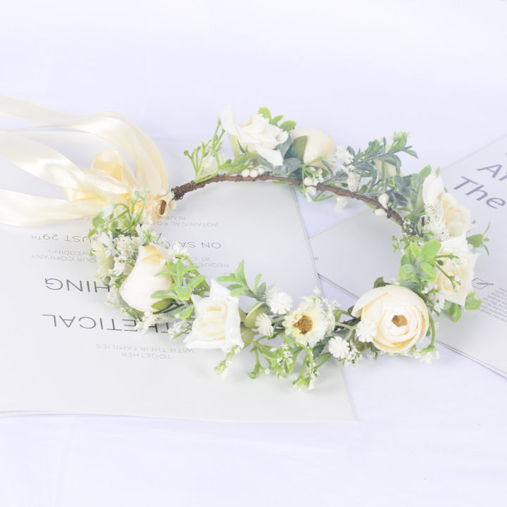Bohemian Wreath Simulation Starry Sky Handmade Wrapped Headwear Mini Wedding Photography Girl Hair Accessories