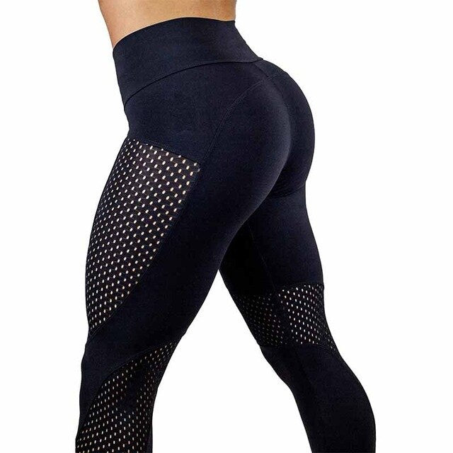 Yoga Stitching Push-Up Fitness Leggings — Women’s Elastic Sexy Workout Pants