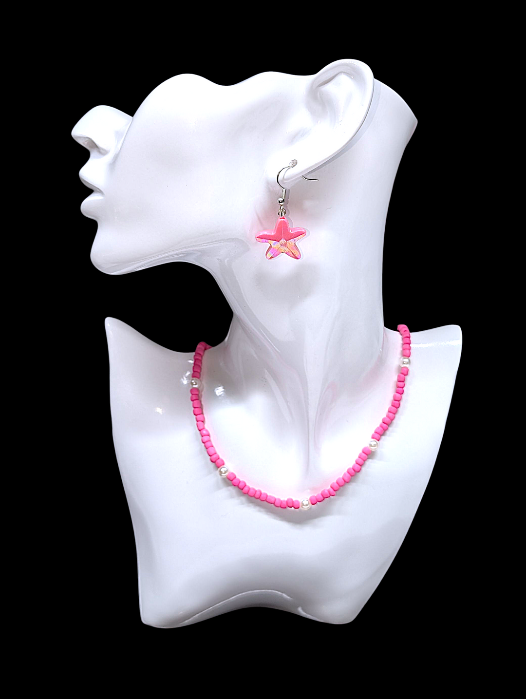 Pink Starfish Earrings