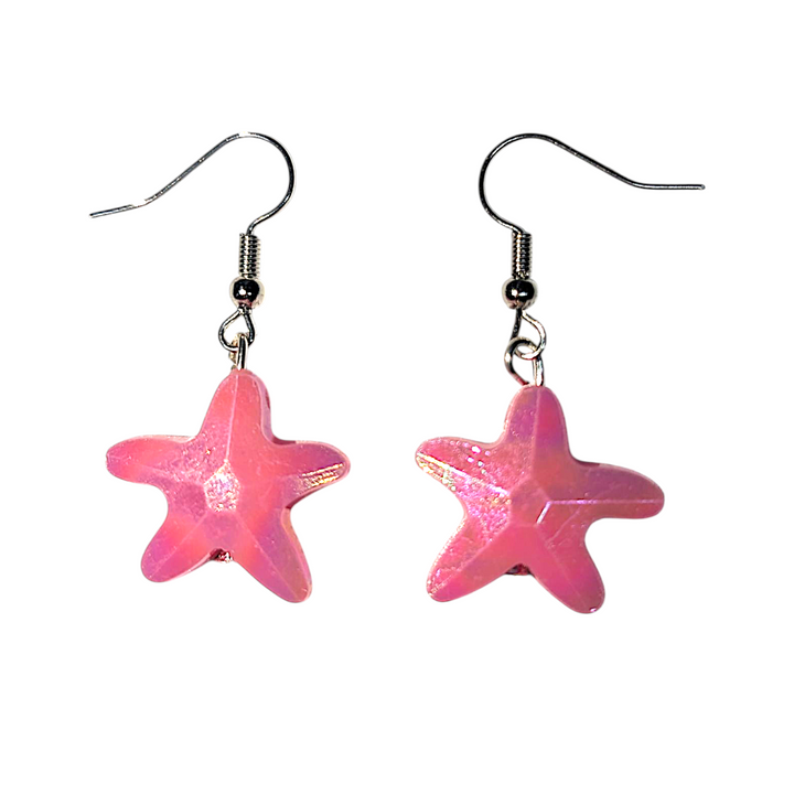 Pink Starfish Earrings