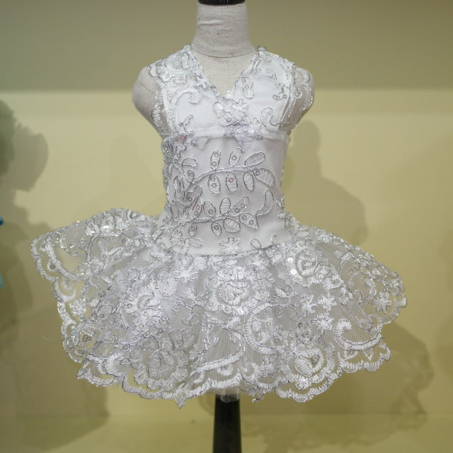 Princess Dog Cat Wedding Dress Tutu Pet puppy Dresses Puppy party Skirt Embroidery Cat Clothes Apperal XS -XL