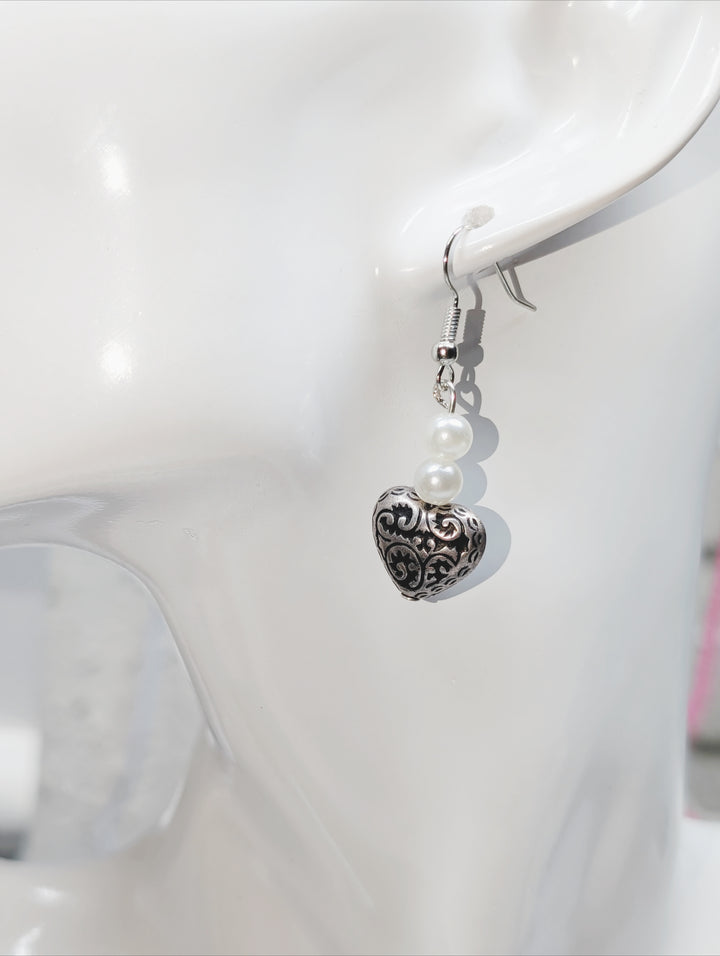 Fancy Evening Heart #2 Earrings