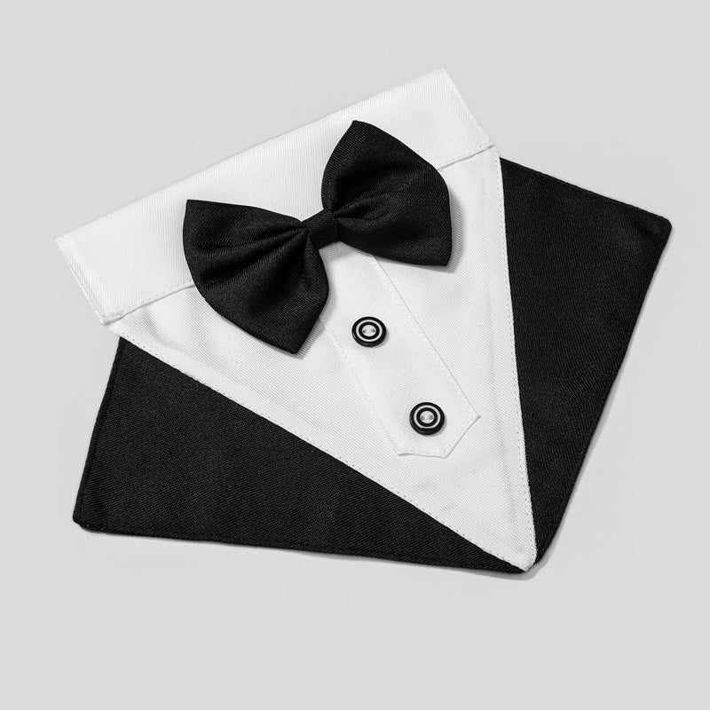 British style wedding suit dog bibs wedding triangle scarf pet scarf collar