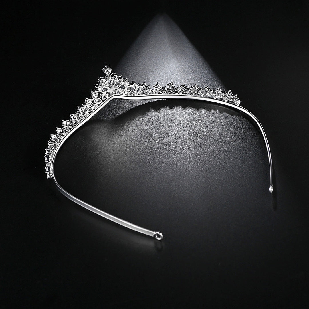 Crown Wedding Copper Set 3A Zircon Fashion Hair Hoops and Combs Bride Exquisite Headwear Wedding Jewelry for Women