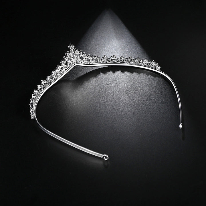 Crown Wedding Copper Set 3A Zircon Fashion Hair Hoops and Combs Bride Exquisite Headwear Wedding Jewelry for Women