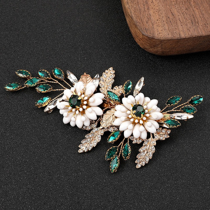 Fashion Bride Headwear Banquet Wedding Dress Accessories Rhinestone Hairpin