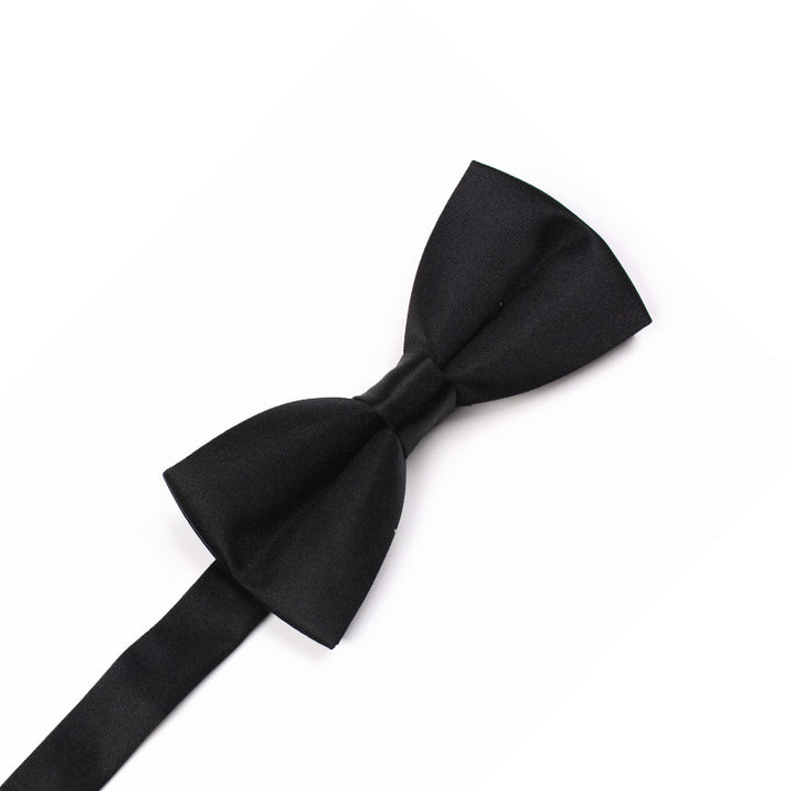 Men's Gentleman Business Casual Bow Tie Solid Color Red Wedding Groom Groomsmen Bow Tie