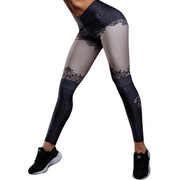 Women’s 3D Digital Printed Fitness Leggings — High-Waist Push-Up Activewear Jeggings