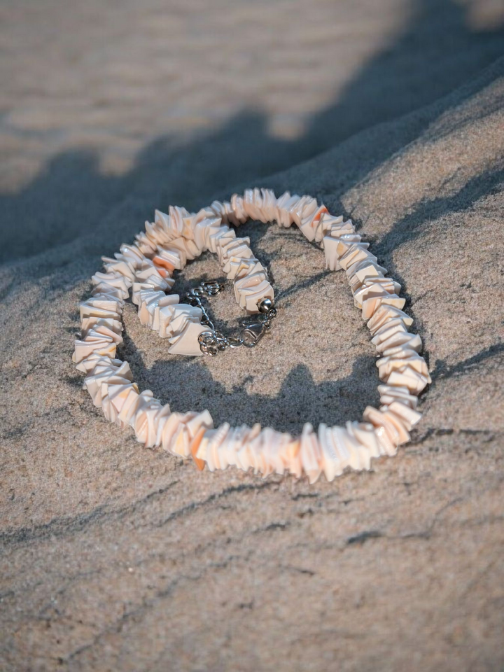 Puka Shell Pink Necklace