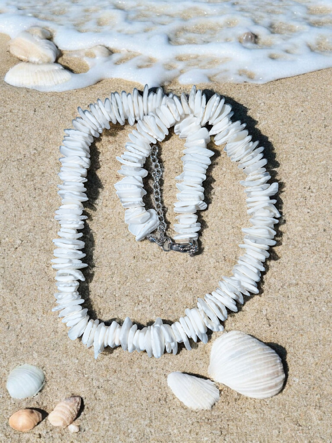 Puka Shell White Necklace