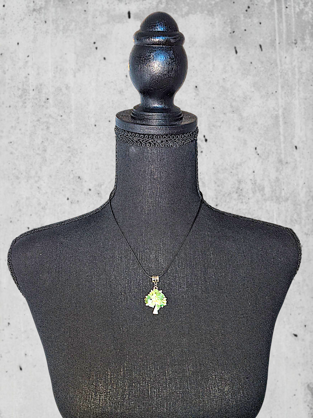 Light Green Tree Necklace