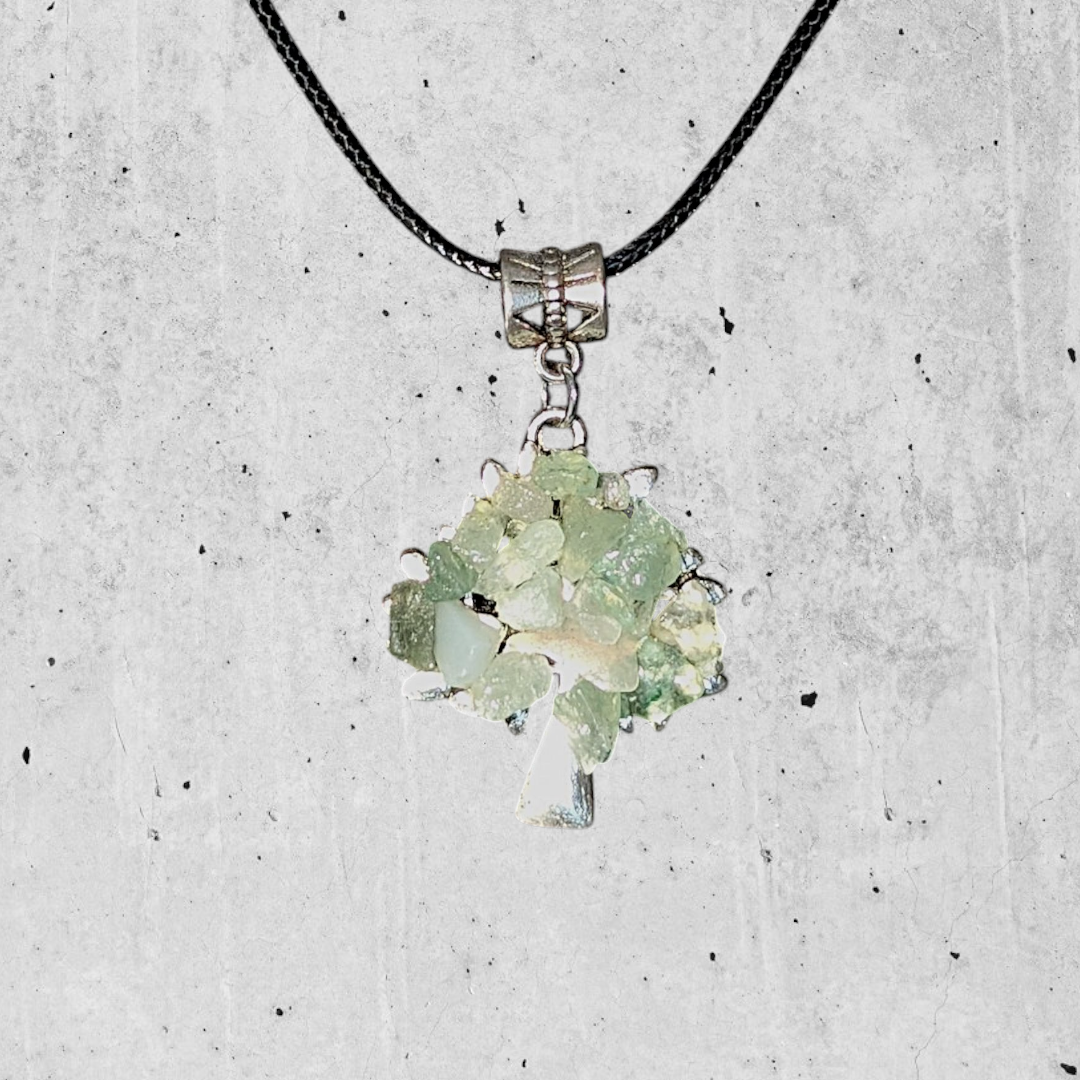 Light Green Tree Necklace