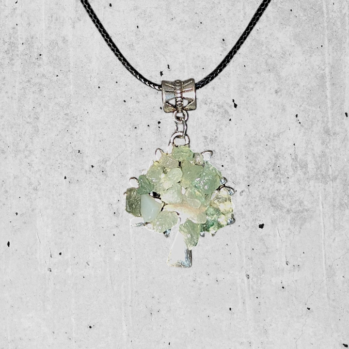 Light Green Tree Necklace